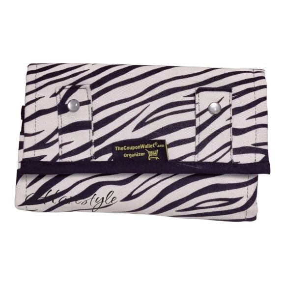 The coupon wallet zebra fabric organizer - Picture 1 of 11